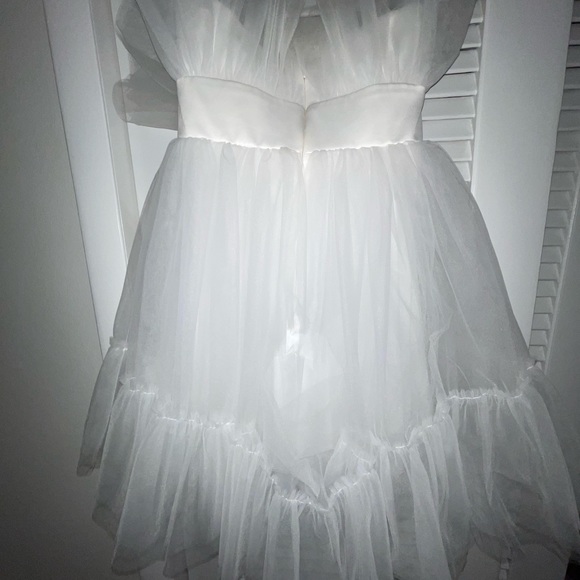 Katie May White Tulle Short Strapless Dress - Picture 9 of 9